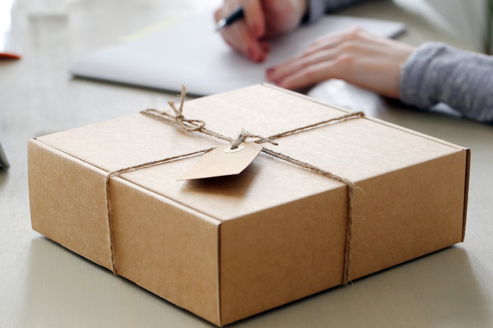 Package on the table